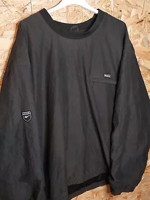 Buy Vintage Reebok Black Size L | Jacket Windbreaker Pullover | 90s Retro Golf • 35£
