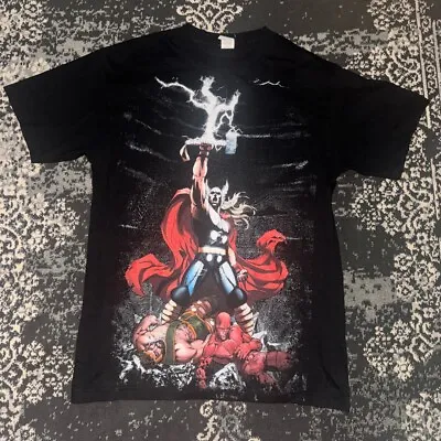 Buy Marvel Mad Engine Men’s T-Shirt With Thor, Daredevil And Hercules  • 30£