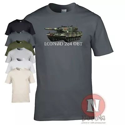 Buy Leopard Main Battle Tank T-shirt Modern German Army Military Vehicle  • 14.99£