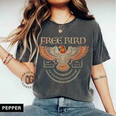 Buy Free Bird Shirt, Comfort Colors Band TShirt, Old School Band, Retro Music Tee • 25.52£