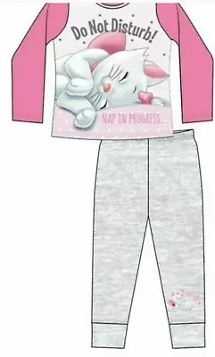 Buy Girls Disney Aristocats Marie Long Pyjamas Set Age 5-6 7-8  Years • 7.95£