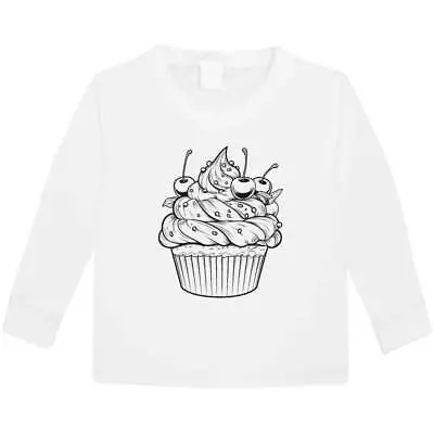 Buy 'cupcake' Children's / Kid's Long Sleeve Cotton T-Shirts (KL039397) • 9.99£