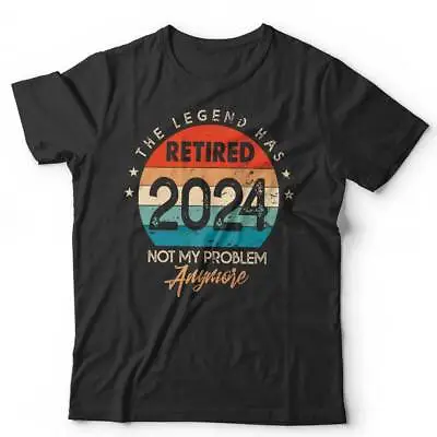 Buy The Legend Has Retired 2024 Unisex Tshirt Funny Humour Retirement Vintage Retro • 9.79£