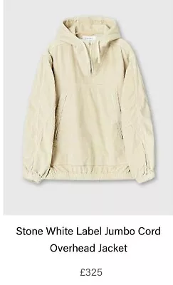 Buy Pretty Green White Label Jumbo Cord Overhead Jacket Small RRP £350 • 90£