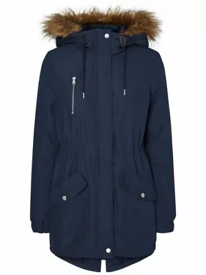 Buy Noisy May Winter Jacket Navy Size S Rrp £35 DH9 FF 02 • 29.99£