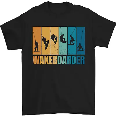 Buy Wakeboarder Water Sports Wakeboarding Mens T-Shirt 100% Cotton • 10.48£