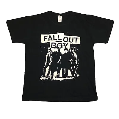 Buy Fall Out Boy T Shirt Save Rock & Roll Men's Large Black 2013 Tour Double Sided • 20£
