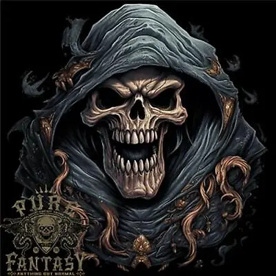 Buy Crazy Grim Reaper Skull Demon Heavy Metal Mens Cotton T-Shirt Tee Top • 10.99£