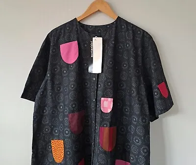 Buy Vintage Marimekko Finland Iconic Cotton Iloinen Takki Happy Coat Dress 42 L XL • 297.58£