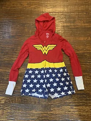 Buy DC Comics Wonder Woman One Piece Hoodie / Shorts Zip Up Hoodie Size M • 13.99£
