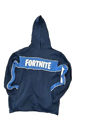 Buy Official Fortnite Text Logo Hoodie Official Merch -BLUE 9-11 Years • 8.99£