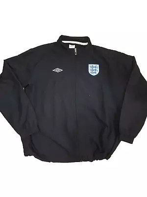 Buy Vintage Umbro Tailored By England Track Jacket Full Zip Black Size XXL • 16.95£