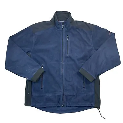 Buy Tommy Hilfiger Blue Fleece Jacket Mens Large • 34.99£