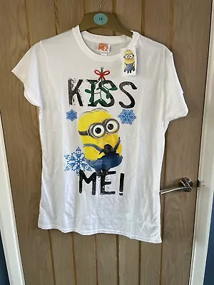Buy Ladies XL Minions Kiss Me T Shirt  • 7.99£