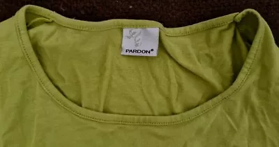 Buy 90s Vintage Style Long Sleeve Top Size 8 Lime Green Ruched Sleeves (Designer) • 7£