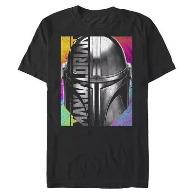 Buy Star Wars The Mandalorian Inverse Cotton Short Sleeve T-Shirt Black Size M • 7.50£