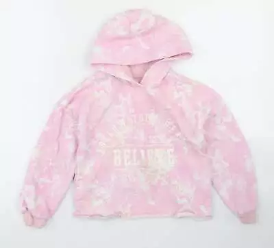 Buy F&F Girls Pink Cotton Pullover Hoodie Size 7-8 Years - Unicorn, Tie Dye • 3£