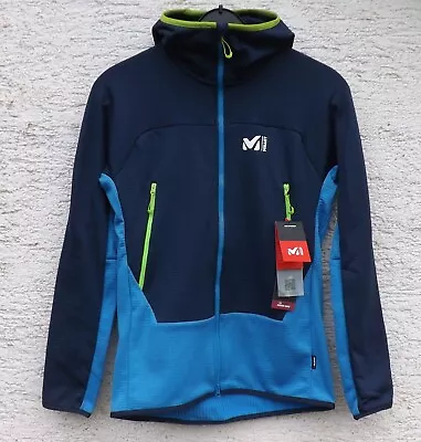 Buy Millet Men's Alpsee Grid Hoodie Men Functional Hooded Fleece Jacket Blue • 136.43£