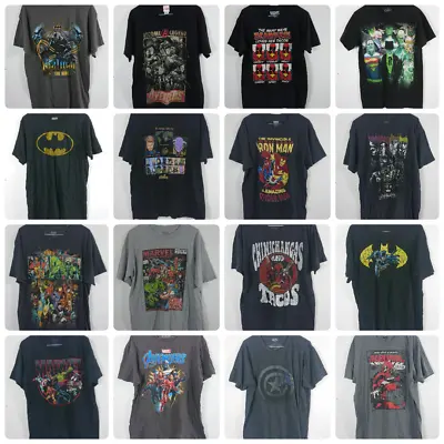 Buy Marvel DC T Shirts Deadpool Batman Superman Spiderman Avengers Thor Iron Man • 6.98£