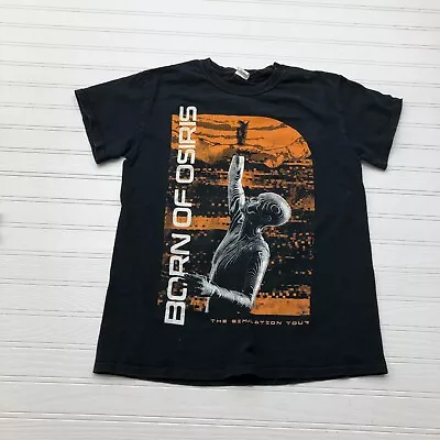 Buy Gildan Heavy Cotton Black Born Of Osiris Graphic T-Shirt Youth Size S • 14.96£