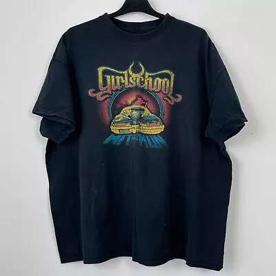Buy Girlschool Hit And Run Rare Band T-Shirt 2XL • 5£