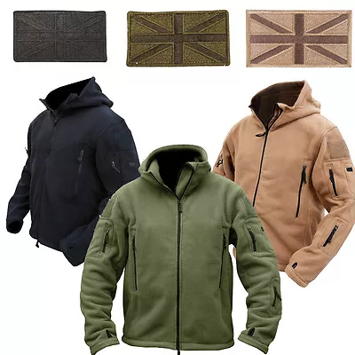 Buy Tactical Recon Hoodie Military Design Fleece Jacket With Union Jack Patch • 37£