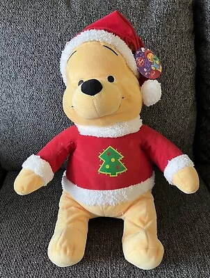 Buy Vintage Winnie The Pooh Christmas Sweater & Santa Hat 20  Plush • 29.38£