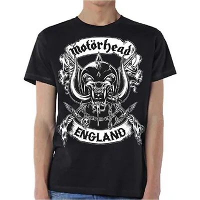Buy Motorhead Crossed Swords England Crest Official Tee T-Shirt Mens Unisex • 17.13£