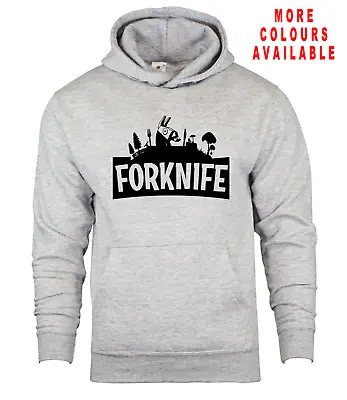 Buy Fortnite Inspired Funny Forknife Hoodie Age 7-13YRS Kids Hoody Battle Royale • 12.99£