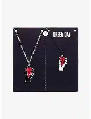 Buy GREEN DAY Pendants BEST FRIENDS NECKLACE SET Cord Merch American Idiot Dookie F • 19.27£