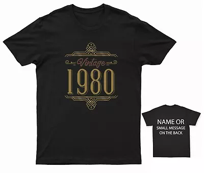 Buy Vintage Years 1980 T-shirt 43rd Birthday 43 Years Old Vintage Style Celebration • 13.95£