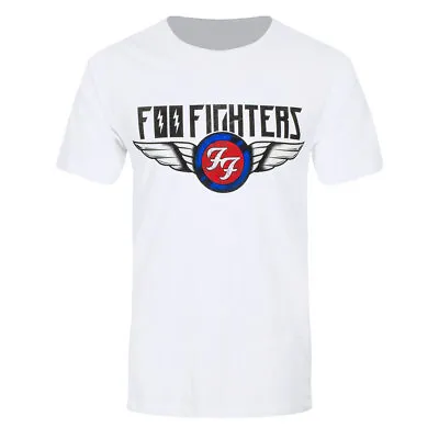 Buy Foo Fighters T-Shirt Flash Wings Rock Official New White • 14.95£