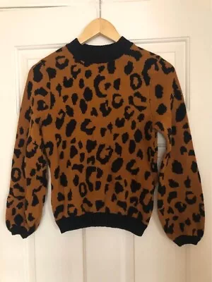 Buy Who What Wear Women’s Extra Small Leopard Print Modern Crewneck Sweater • 5.76£