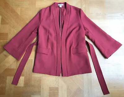 Buy H&M Relaxed Japanese Style Belted Soft Tailored Modern Easy Care Jacket S/M  New • 1.99£