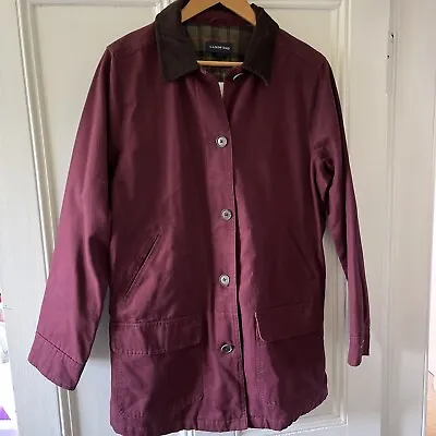 Buy Lands End Country Style Purple Field Jacket Ladies Medium 10-12 • 27.95£