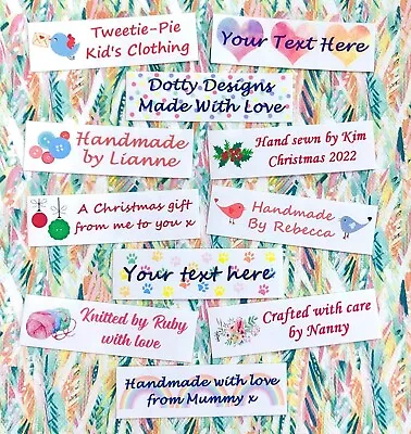 Buy Personalised Craft Labels. Handmade Labels. Iron On Fabric Clothing Labels Tags. • 4.50£