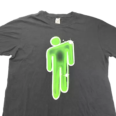 Buy BILLIE EILISH Shirt Adult Size Large Black Band Music Merch Green Logo Casual • 12.45£