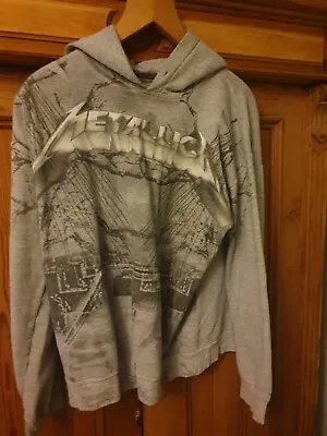 Buy Metallica Grey Hoodie Master Of  Puppets Size M • 14.99£
