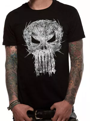 Buy Punisher Shatter Skull Official Unisex Black T-Shirt Marvel Comics Womens Mens S • 7.95£