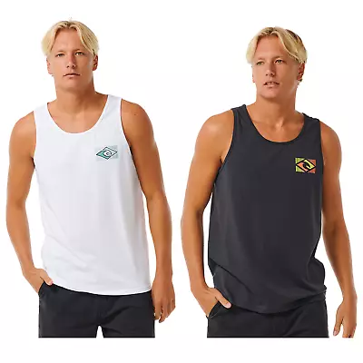 Buy Rip Curl Mens Traditions Casual Crew Neck Sleeveless Tank Vest Top Tee • 24.95£