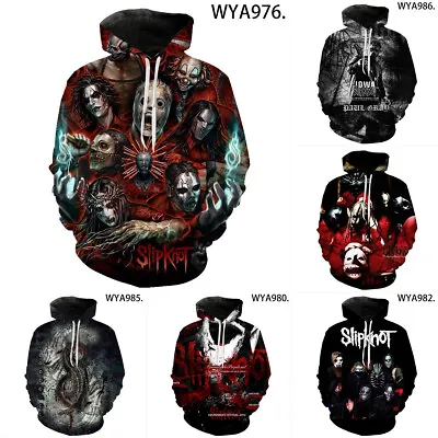 Buy The Slipknot Hoodies Hooded Sweatshirt Long Sleeve Jackets Football Coat Tops  • 39.59£