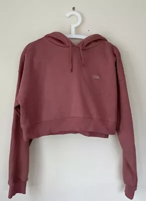 Buy Dickies New Without Tags Womens Cropped Dusty Pink Hoodie Sweatshirt Xs (uk 6-8) • 30£