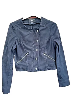 Buy H&M Women / Girl's Black Jean Jacket Size EUR 36 • 16.99£