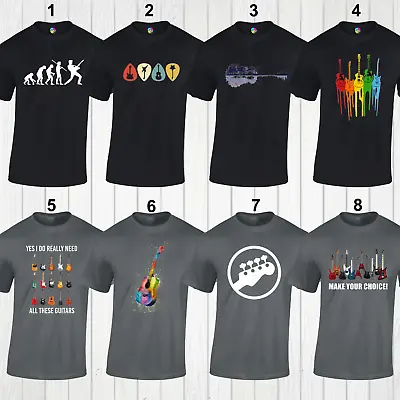Buy Guitar T Shirts Cool Funny Musician Band Guitar Player Gift Idea Tops Rock Music • 8.99£