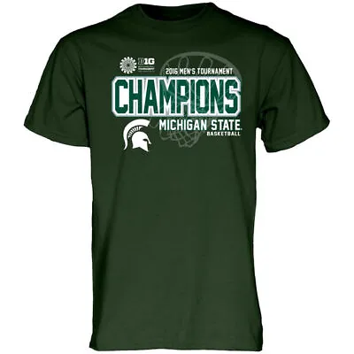Buy Michigan State Spartans Youth 2016 Big 10 Basketball Champs Locker Room T-Shirt • 39.46£