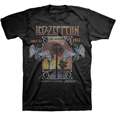 Buy Led Zeppelin Inglewood Black Unisex T-Shirt New & Official Merchandise • 16.20£