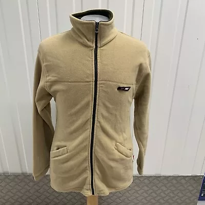 Buy Vintage 2000s Nike Fleece Jacket Camel Beige Size Medium Front Pockets Unisex • 12.99£