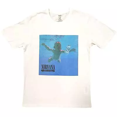 Buy NIRVANA -  Unisex T- Shirt - Nevermind Album  - White Cotton • 16.99£
