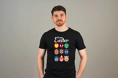 Buy Superheroes Easter Egg T-Shirt Happy Easter Gifts MARVEL Movie Characters Unisex • 12.99£