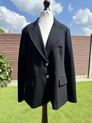 Buy Ladies M&S Collection Black Blazer Jacket Size UK 18 • 20£